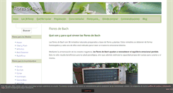 Desktop Screenshot of floresdebach.net